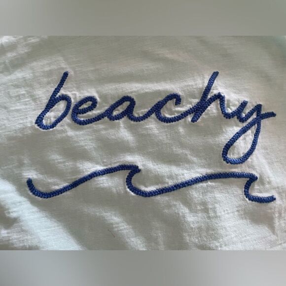 Women’s Beachy Short Sleeve Tee Shirt Mia & Tess ~ Paper Store ~ Size Large - Picture 5 of 9